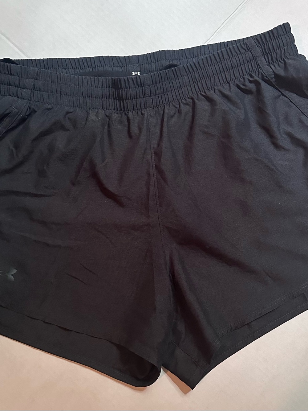 Under Armour Black Loose Fit Shorts with Subtle Logo
